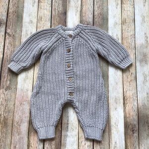 Quincy Mae Chunky Knit Jumpsuit Romper